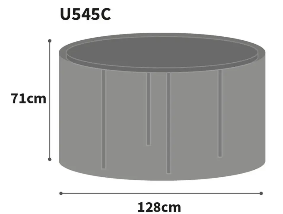 Bosmere Ultimate Protector Circular Patio Set Cover, Large, Charcoal, U548C