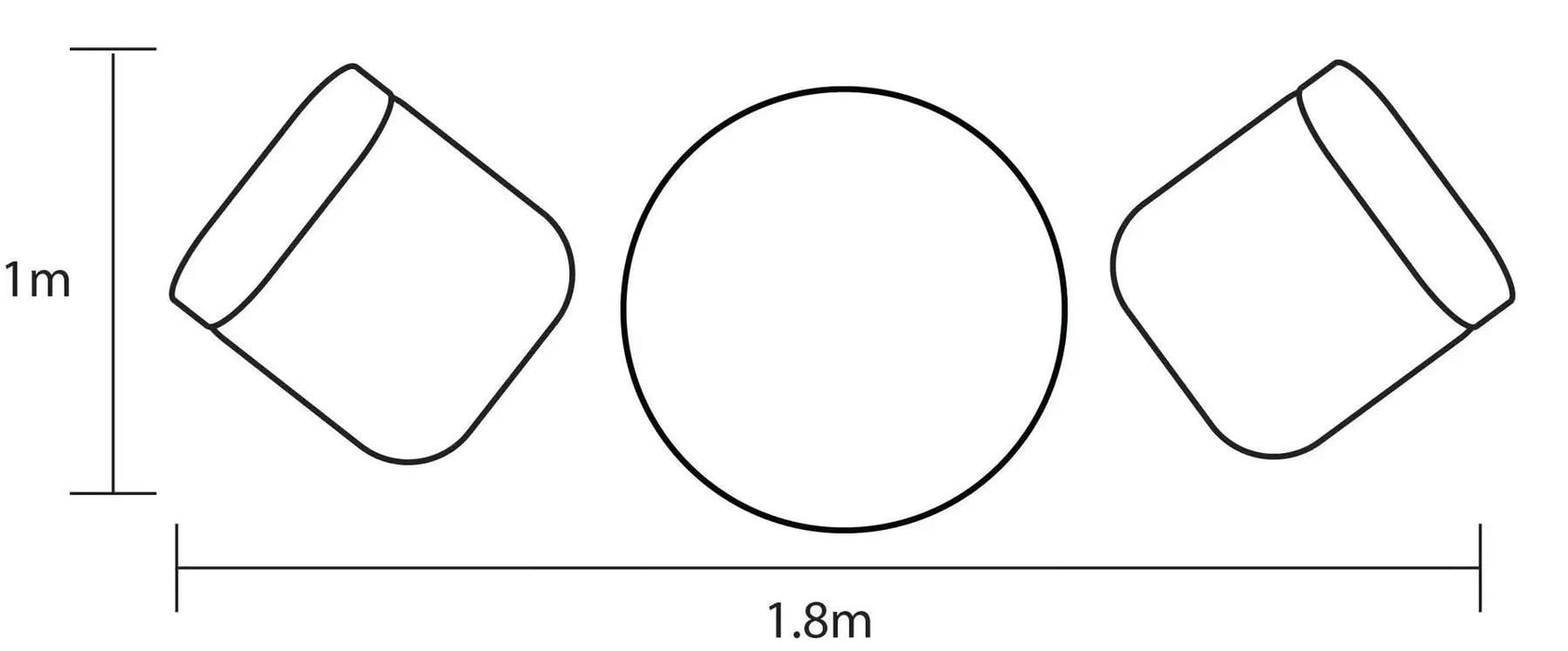 Hartman Berkeley Folding Bistro Set in Maize