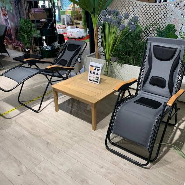 Mercer Garden Furniture 1 Premium Zero Gravity Chair in Grey