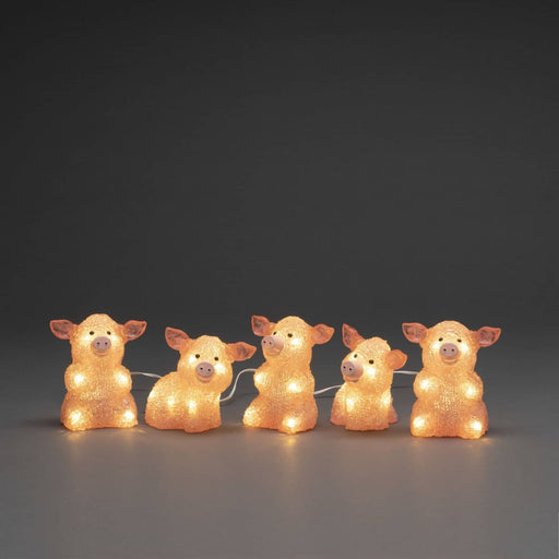 Konst Smide Christmas Decor Konstsmide Christmas LED Acrylic Pigs