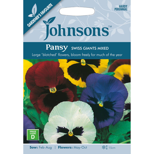 Flowers Pansy Swiss Giants Mixed
