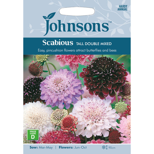 Flowers Scabious Tall Double Mixed