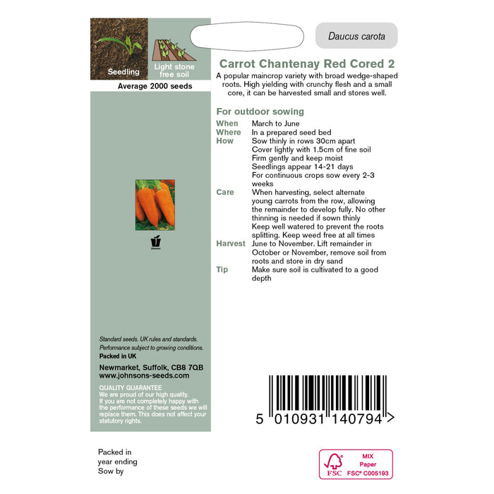 Vegetables Carrot Chantenay Red Cored 2