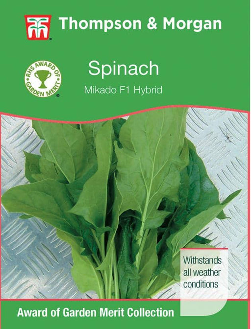 Thompson & Morgan (Uk) Ltd Gardening Spinach Mikado F1 Hybrid