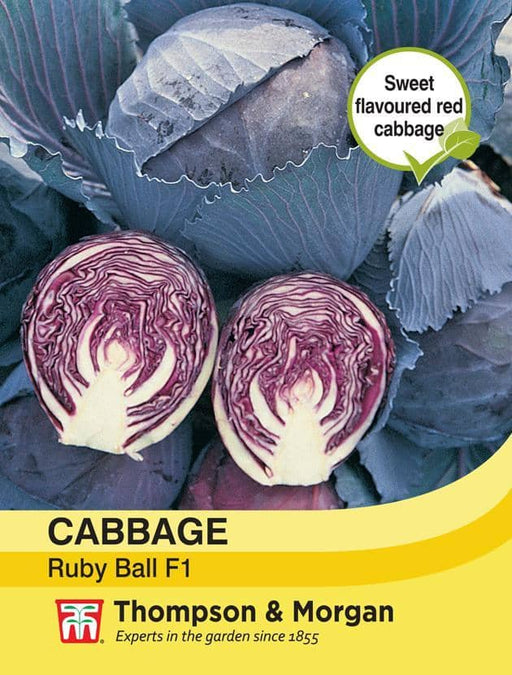 Thompson & Morgan (Uk) Ltd Gardening Cabbage Ruby Ball F1 Hybrid