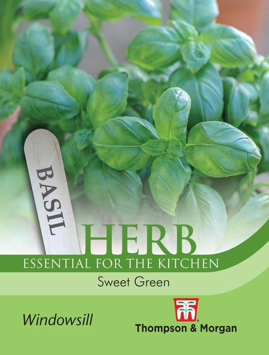 Thompson & Morgan (Uk) Ltd Gardening Herb Basil Sweet Green