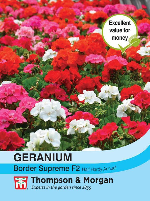 Thompson & Morgan (Uk) Ltd Gardening Geranium Border Supreme F2 Hybrid