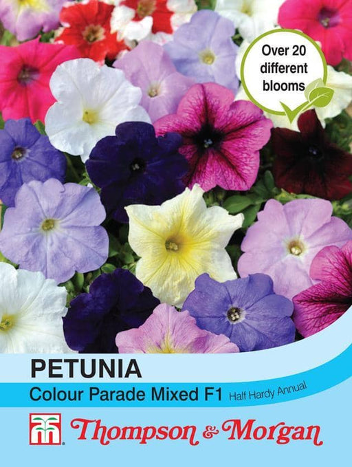 Thompson & Morgan (Uk) Ltd Gardening Petunia Colour Parade Mixed F1 Hybrid