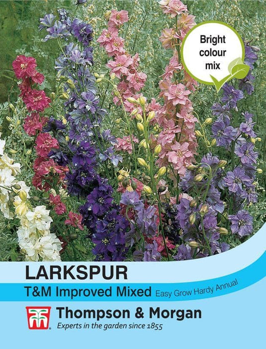 Thompson & Morgan (Uk) Ltd Gardening Larkspur T&M Improved Mixed