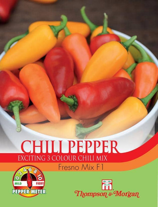 Thompson & Morgan (Uk) Ltd Gardening Pepper Chili Fresno Mix F1 Hybrid