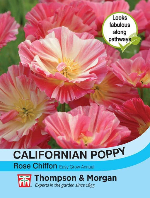 Thompson & Morgan (Uk) Ltd Gardening Californian Poppy Rose Chiffon