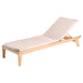 Alexander Rose Garden Furniture Add premium full length recliner cushion (Oatmeal) Alexander Rose Roble Adjustable Sunbed