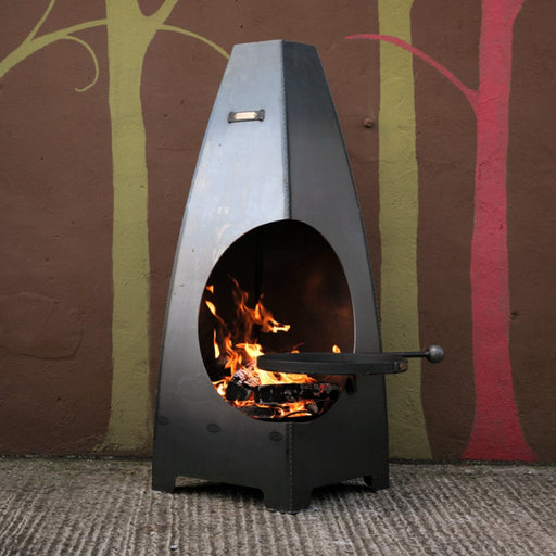 Firepits UK Firepits Fire Pits UK Circus Chiminea with Swing Arm BBQ Rack