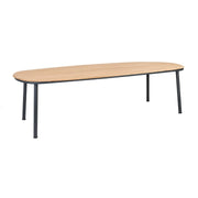 Alexander Rose Garden Furniture Alexander Rose Dining Table Roble Top with Grey Frame 2.7m x 1.2m