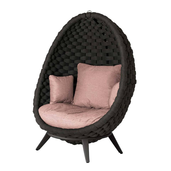 Cordial Luxe Lucy Grey Garden Furniture Egg Chair with Base (Colour Options)