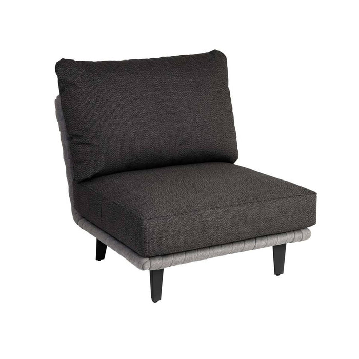 Cordial Luxe Light Grey Garden Furniture Sofa (Dark Grey Cushions)