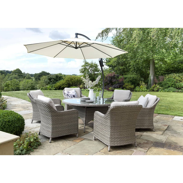 Kettler Seater Round Table Rattan Garden Dining Set Kettler Palma