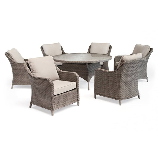 Kettler Garden Furniture Kettler Charlbury Casual Dining 6 Seater Round Garden Table And Chairs Set