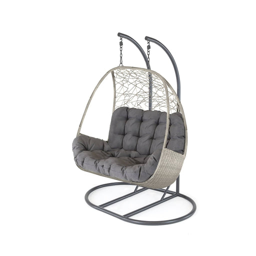 Kettler Garden Furniture Kettler Palma Double Cocoon Hanging Egg Chair in White Wash