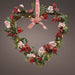 Kaemingk Lumineo Christmas lighting Festive Berries Heart LED Wreath