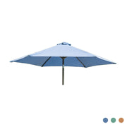 Alexander Rose Garden Furniture Accessories Alexander Rose Aluminium Round Tilting Parasol with Crank 2.5m Diameter - Blue, Jade, Ochre