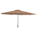 Alexander Rose Garden Furniture Accessories Taupe / No Alexander Rose Aluminium Round Parasol with Tilt and Crank 3.0m Diameter in Ecru, Forest Green or Taupe