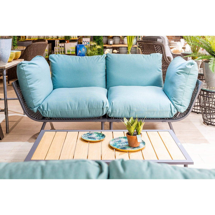 Alexander Rose Garden Furniture Alexander Rose Beach Lounge Jade 2-Seater Sofa and Coffee Table Set