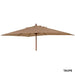 Alexander Rose Garden Furniture Accessories Taupe / No Alexander Rose Hardwood Rectangular Parasol with Pulley 2m x 3m (various colours)