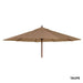 Alexander Rose Garden Furniture Accessories Taupe / No Alexander Rose Hardwood Round Parasol Umbrella with Pulley 2.7m Dia