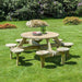 Alexander Rose Garden Furniture Alexander Rose Pine Gleneagles Round Wooden Picnic Table 1.88m