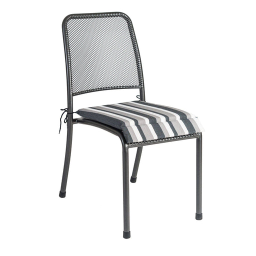 Alexander Rose Garden Furniture Accessories Charcoal Grey Stripe Alexander Rose - Portofino Chair Cushion