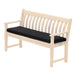 Alexander Rose Garden Furniture Accessories Charcoal Alexander Rose Premium Olefin 5ft Bench Cushion - 567