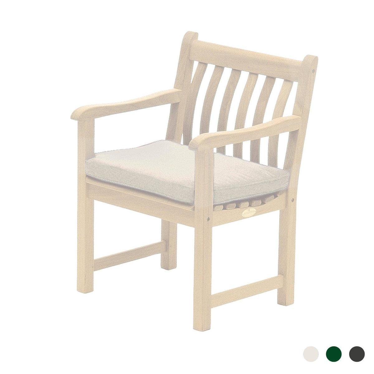 Alexander Rose Garden Furniture Accessories Oatmeal Alexander Rose Premium Olefin Armchair Cushion - 565