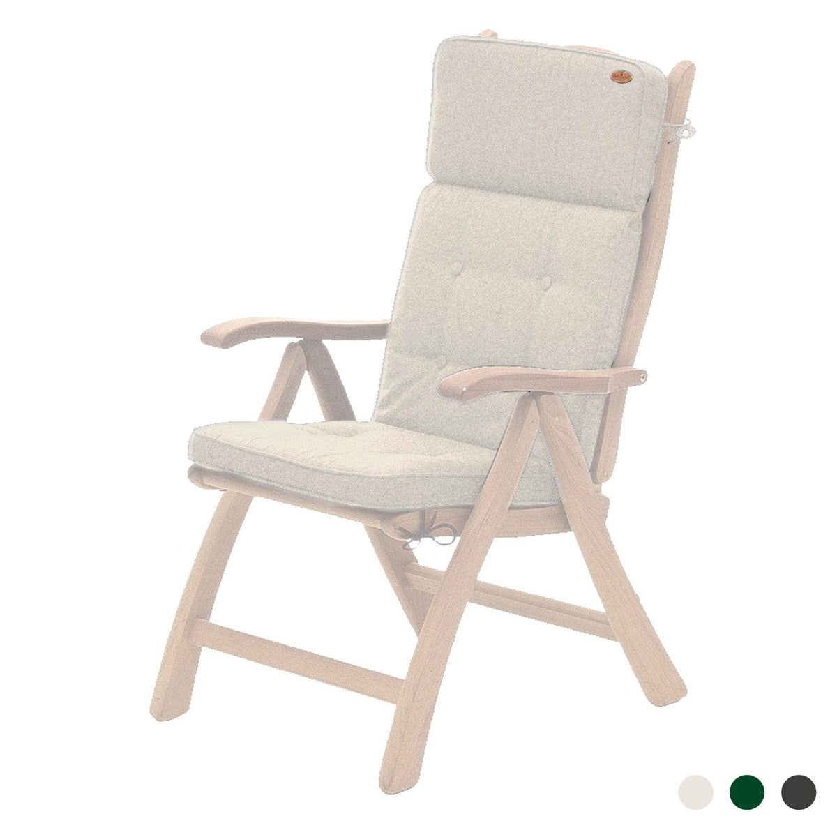 Alexander Rose Garden Furniture Accessories Oatmeal Alexander Rose Premium Olefin Recliner Cushion - 562