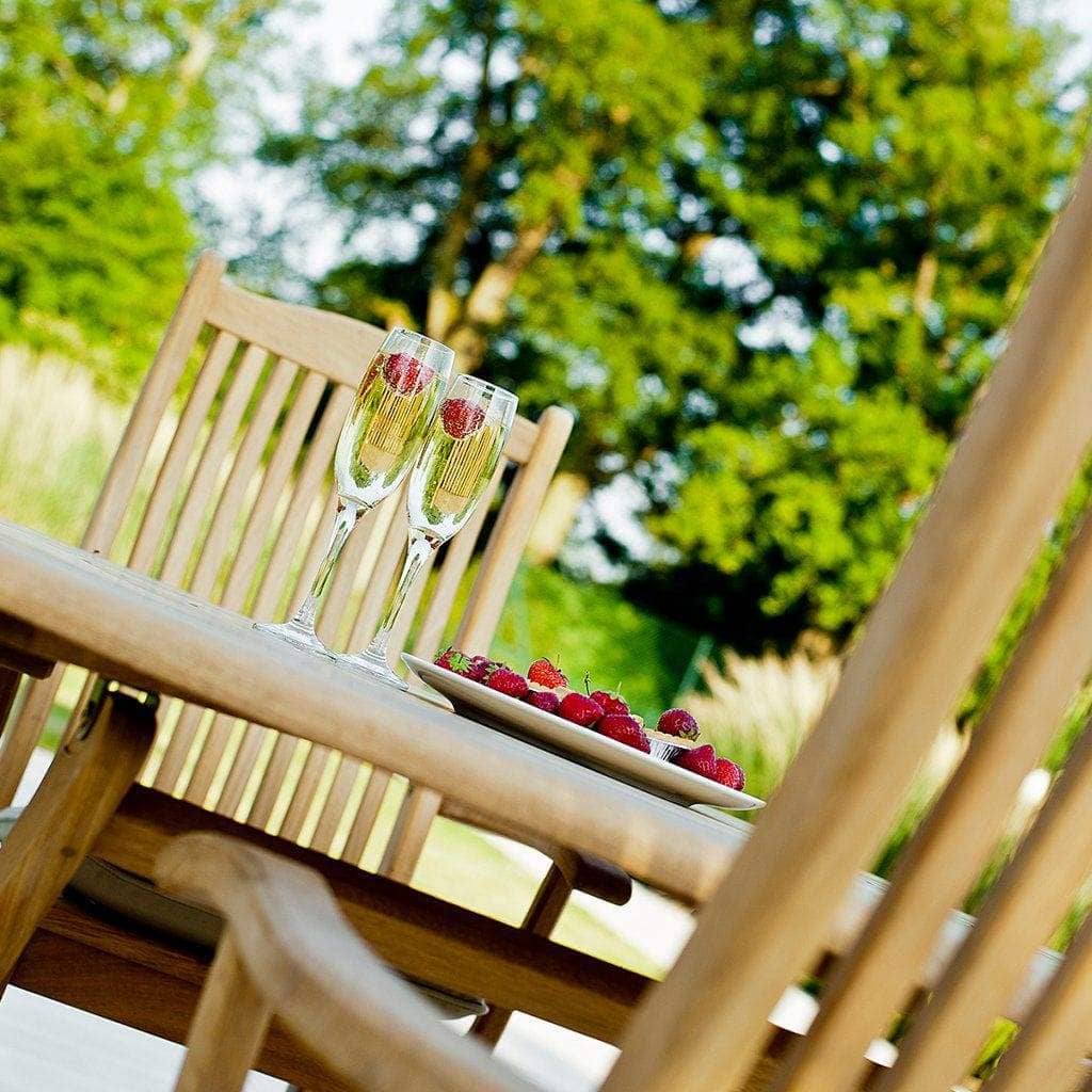 Alexander Rose Garden Furniture Alexander Rose Roble Bengal Round 6 Seater Set - Bengal Chairs