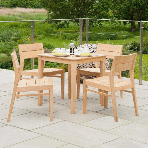 Alexander Rose Garden Furniture Alexander Rose Roble Coffee Table Set - with Stacking Armchairs