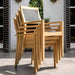 Alexander Rose Garden Furniture Alexander Rose Roble Extending Large Garden Table and 8 Charcoal Sling Stacking Armchairs