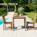 Alexander Rose Garden Furniture Alexander Rose Sherwood Square Table with 2 Wooden Garden Chairs