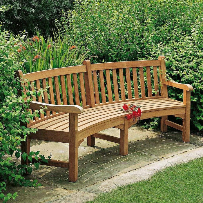 Barlow Tyrie Garden Furniture Barlow Tyrie Glenham Teak Curved Garden Bench Seat