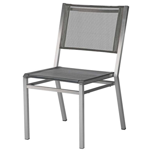 Barlow Tyrie Garden Furniture Barlow Tyrie Equinox Stacking Side Chair with Platinum Sling