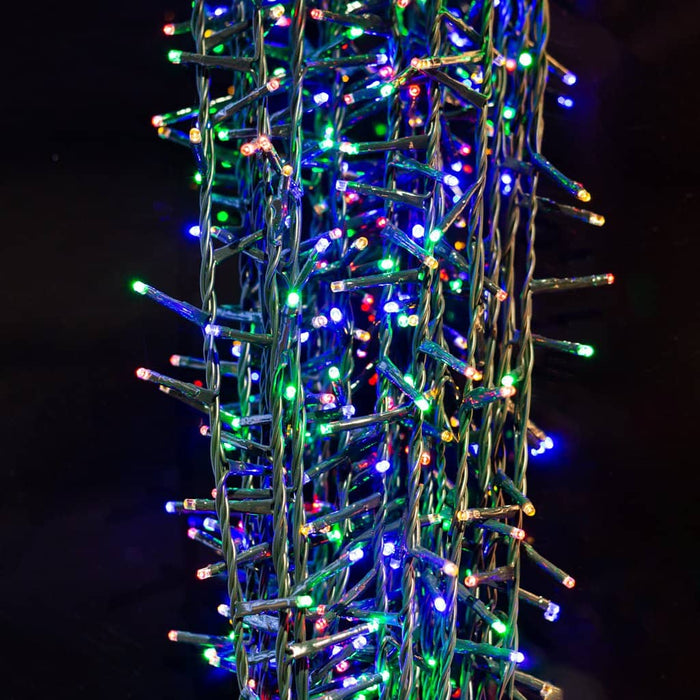 Kaemingk Lumineo Christmas lighting Lumineo LED Twinkle Compact Lights - Multicolour / Green Cable (1000 lights)