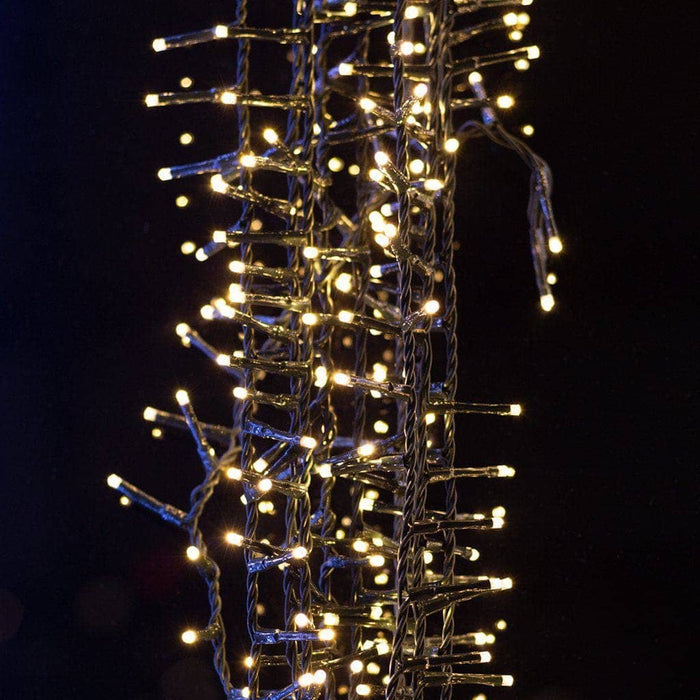 Kaemingk Lumineo Christmas lighting Kaemingk Lumineo LED Warm White Compact Twinkle (500 Lights) Green Cable