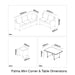 Kettler Garden Furniture Kettler Palma Mini Rattan Corner Set, Glass Table Top in White Wash