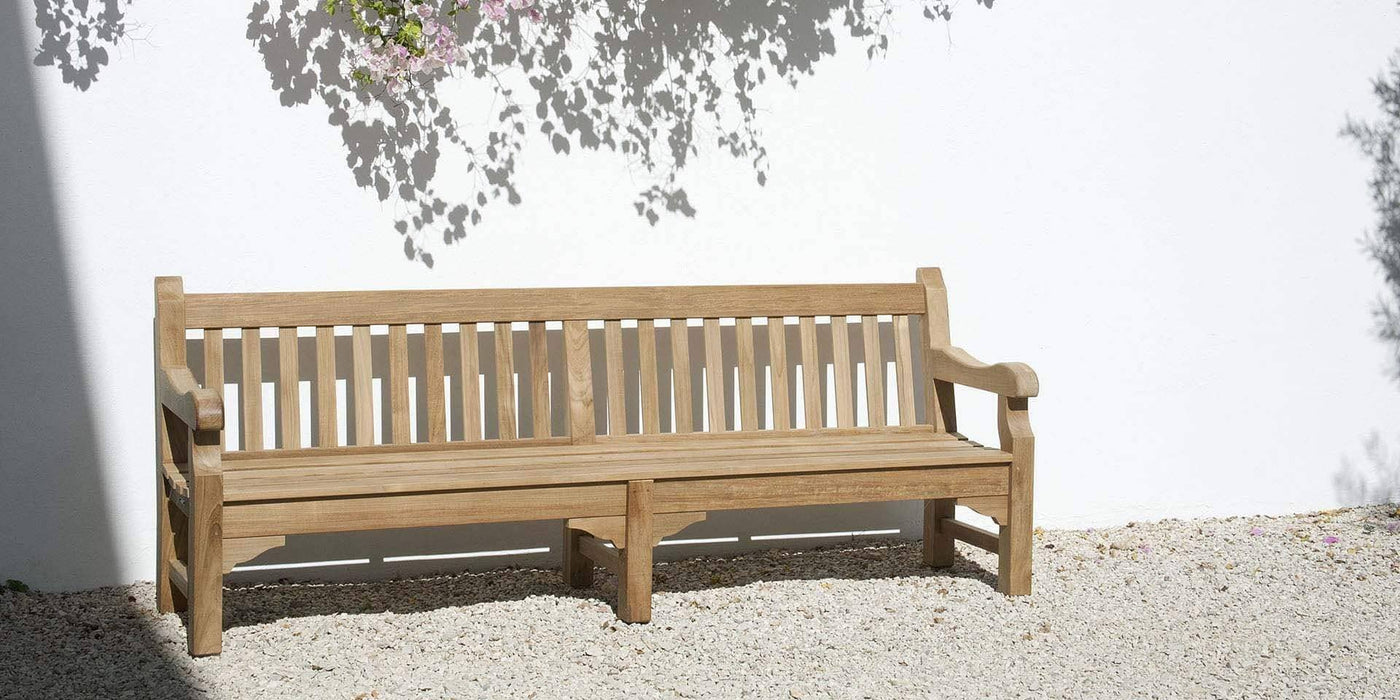 Barlow Tyrie Garden Furniture Barlow Tyrie Rothesay Teak Garden Bench 240cm / 8ft
