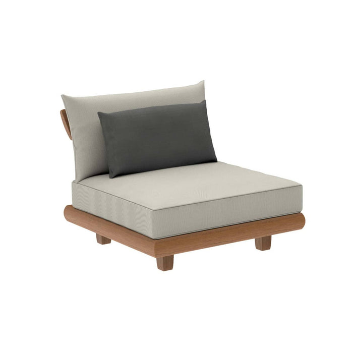 Sorrento Teak Lounge Mid Module With Cushion (2 Colours)