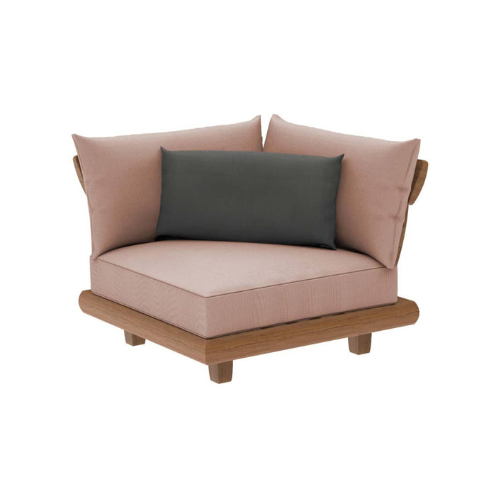 Sorrento Teak Lounge Corner With Cushion (5 Colours)