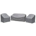 Kettler Garden Furniture Accessories Kettler Adelaide Lounge Set Protective Cover in Grey