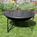 Firepits UK BBQ's and Firepits Plain Jane Garden Fire Pit with Swing Arm BBQ - various sizes from 60cm - 90cm diameter